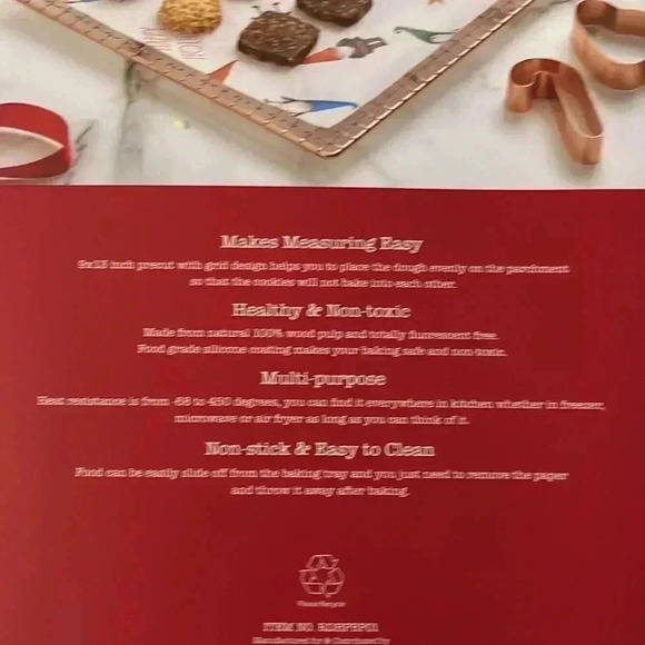 RAE DUNN. Gnomes happy holidays 25 Piece Parchment Paper Sheets - Picture 4 of 4